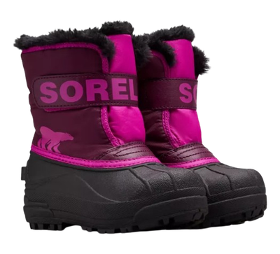 SOREL GIRL'S SNOW COMMANDER PINK WINTER BOOT