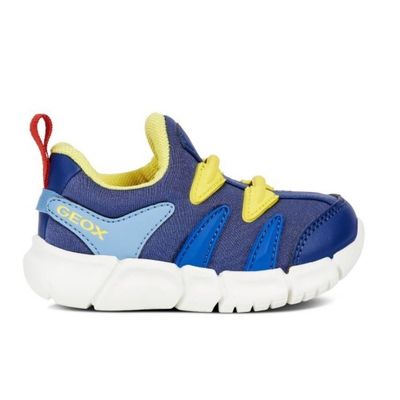 GEOX BOY'S INFANT FLEXYPER CASUAL SHOE NAVY/YELLOW