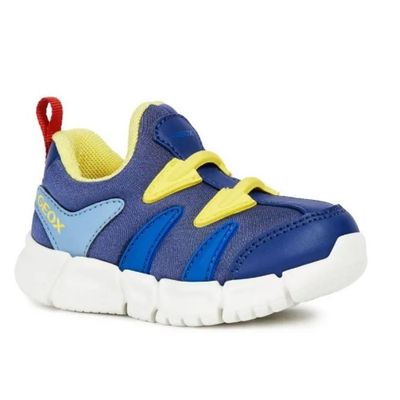 GEOX BOY&#39;S INFANT FLEXYPER CASUAL SHOE NAVY/YELLOW