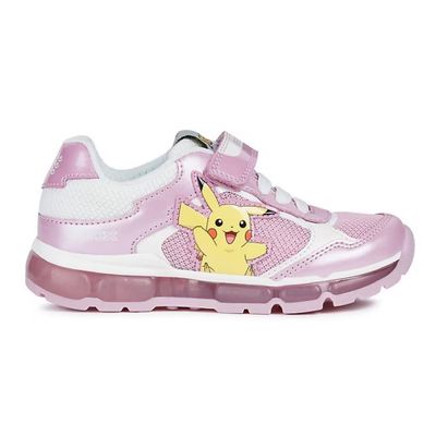 GEOX GIRL'S ANDROID CASUAL SHOE PINK/WHITE