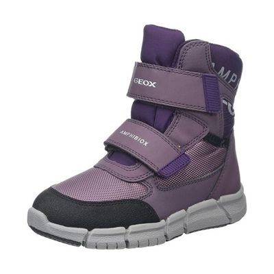 GEOX GIRL&#39;S FLEXYPER ABX WINTER BOOT PRUNE