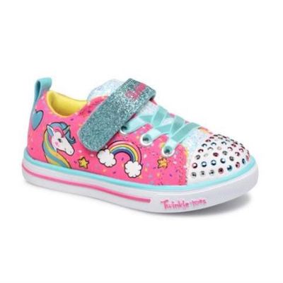 SKECHERS GIRL&#39;S TWINKLE TOES UNICORN CRAZE CASUAL SHOES