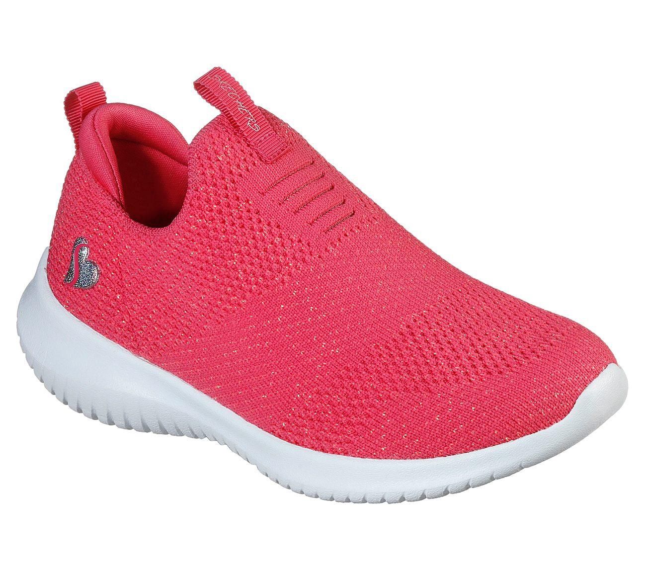 SKECHERS GIRL&#39;S ULTRA FLEX - FLUORESCENT FUN CASUAL SHOES