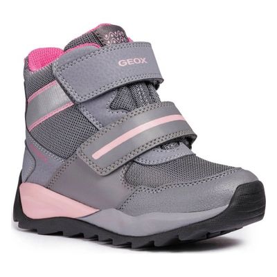 GEOX GIRL&#39;S ORIZONT ABX WINTER BOOT GRY/PINK