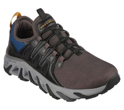 SKECHERS MEN&#39;S FLEX CONWAY- OSLEY BLK ATHLETIC SHOE