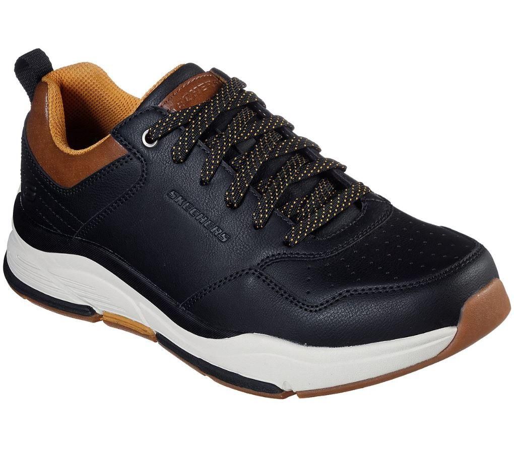 SKECHERS MEN&#39;S BENAGO TRENO CHOCOLATE CASUAL SHOES