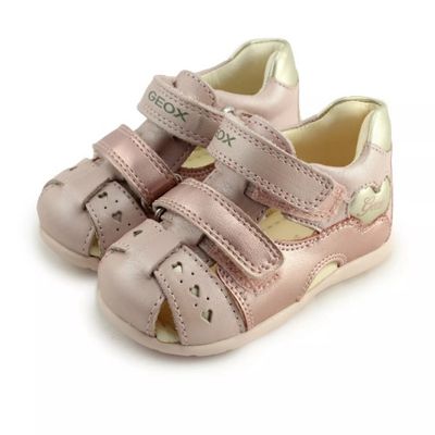 GEOX GIRL'S SANDAL KAYTAN DK ROSE/GOLD
