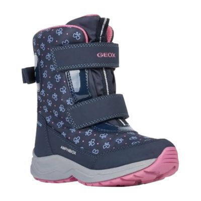GEOX GIRL&#39;S WINTER BOOTS KURAY NAVY