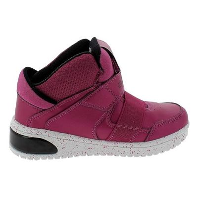 GEOX GIRL'S XLED WITH LIGHT FUCHSIA ATHLETIC SHOE