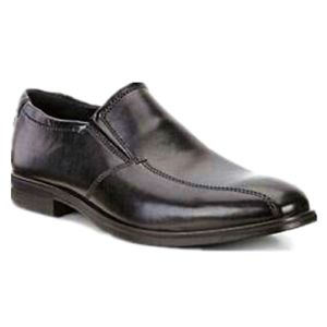 ECCO MEN&#39;S MELBOURNE SLIP ON DRESS SHOE BLK, Size: 39(EU)