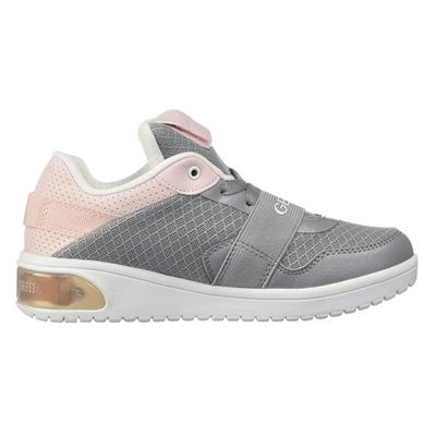 GEOX GIRL'S XLED GREY ATHLETIC SHOE