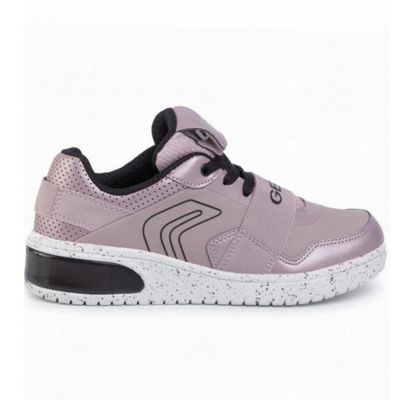 GEOX GIRL'S XLED ATHLETIC SHOE PINK