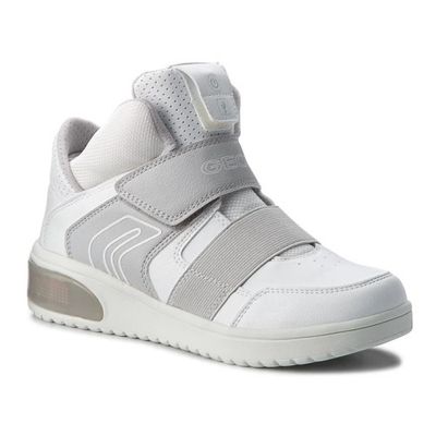 GEOX KID&#39;S XLED ATHLETIC SHOE WHITE