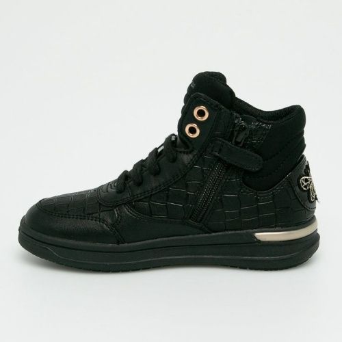 GEOX LITTLE GIRL&#39;S ANKLE CASUAL BOOTIE AVEUP BLK