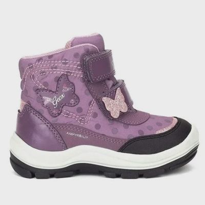 GEOX LITTLE GIRL'S FLANFIL WINTER BOOT PURPLE