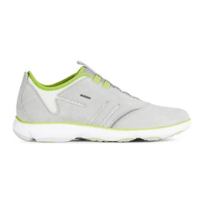 GEOX MEN'S ATHLETIC SHOE NEBULA LT GREY/LT GREEN