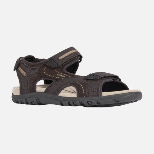 GEOX MEN&#39;S SANDAL STRADA BROWN