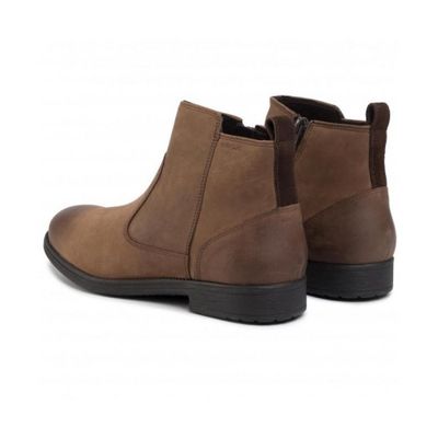 GEOX MEN'S CASUAL BOOT U JAYLON DK COFFEE