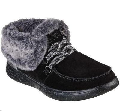 SKECHERS WOMEN'S BOBS SKIPPER WITHER BOOT BLK