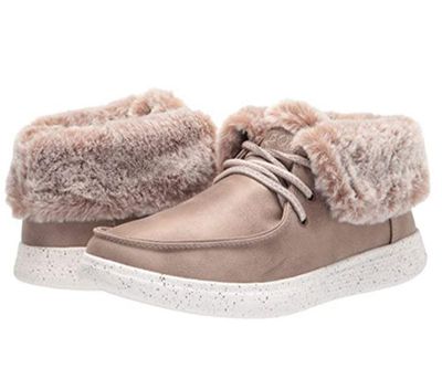 SKECHERS WOMEN'S BOBS SKIPPER HANG GLIDER TAUPE WITHER BOOT