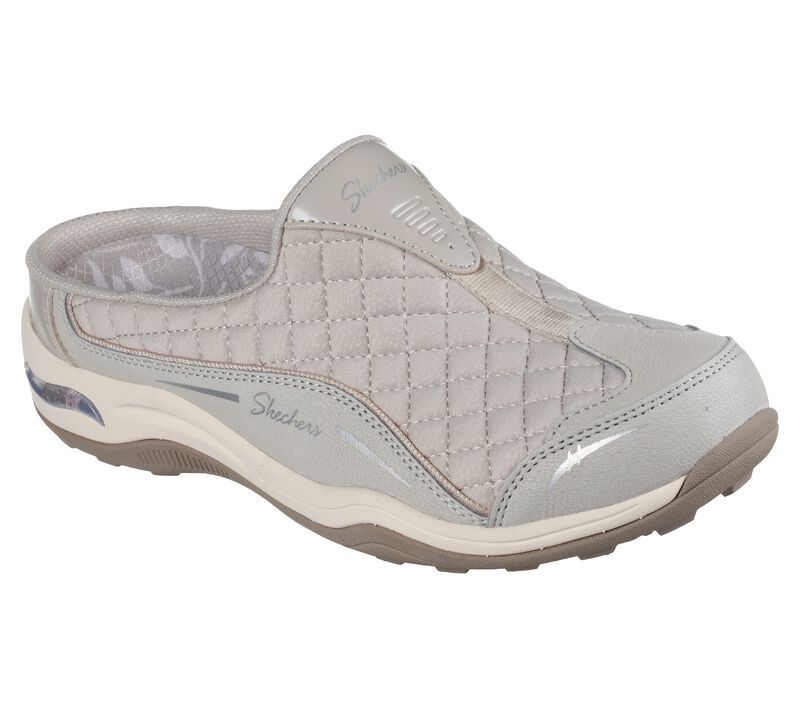 SKECHERS WOMEN&#39;S ARCH FIT COMMUTE TAUPE SANDAL, Size: 9.5(US)