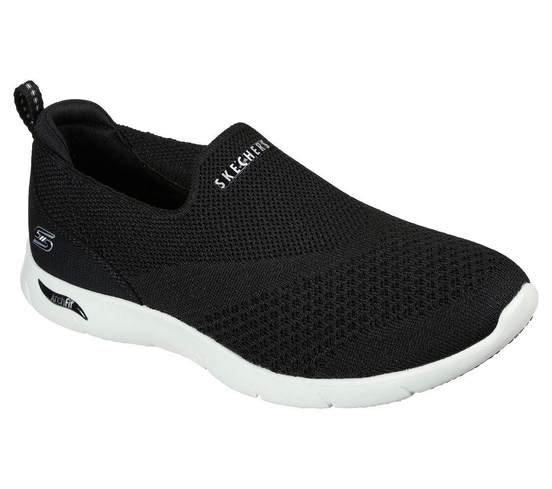 SKECHERS WOMEN&#39;S ARCH FIT REFINE BKW ALTHLETIC SHOES, Size: 9.5(US)