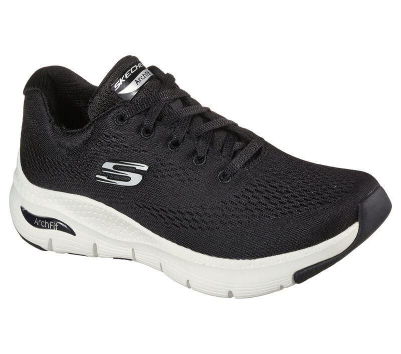 SKECHERS WOMEN&#39;S ATHLETIC ARCH FIT-BIG APPEAL BLK, Size: 6(US)