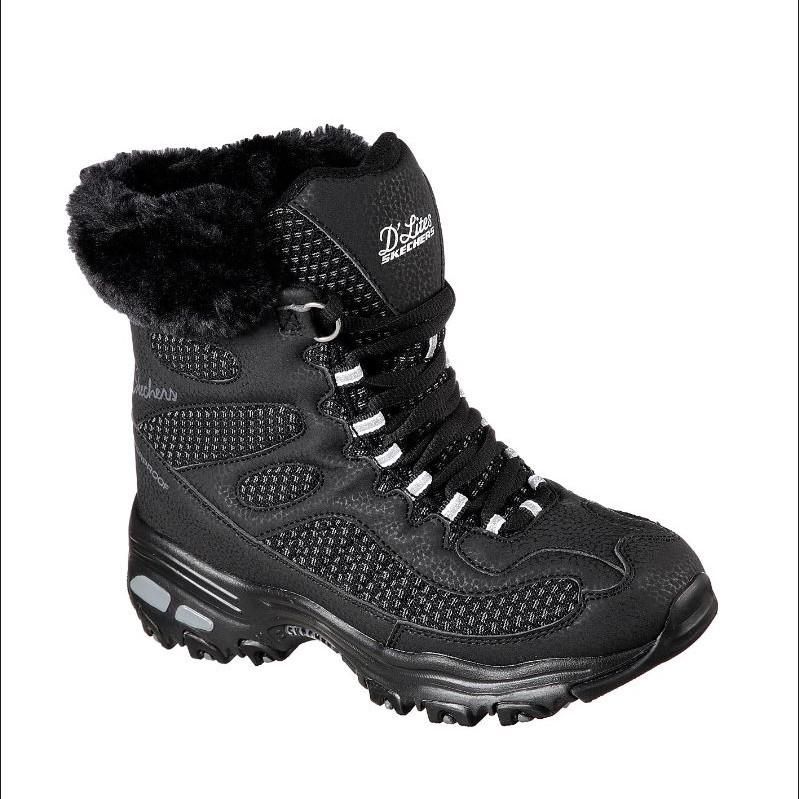 SKECHERS WOMEN&#39;S BOMB CYCLONE BLK WITHER BOOT, Size: 6.5(US)