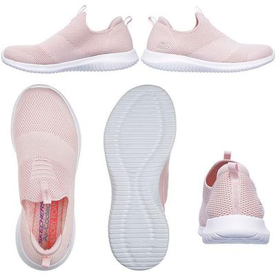 SKECHERS WOMEN'S FIRST TAKE PINK CASUAL SHOES