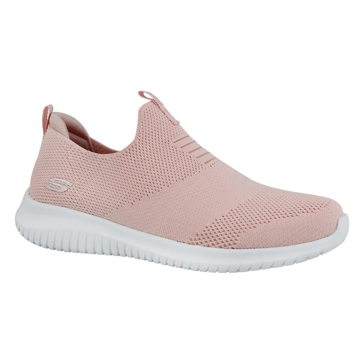 SKECHERS WOMEN&#39;S FIRST TAKE PINK CASUAL SHOES, Size: 6(US)