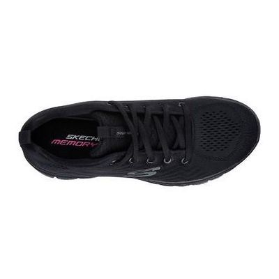 SKECHERS WOMEN'S GET CONNECTED BBK CASUAL SHOES
