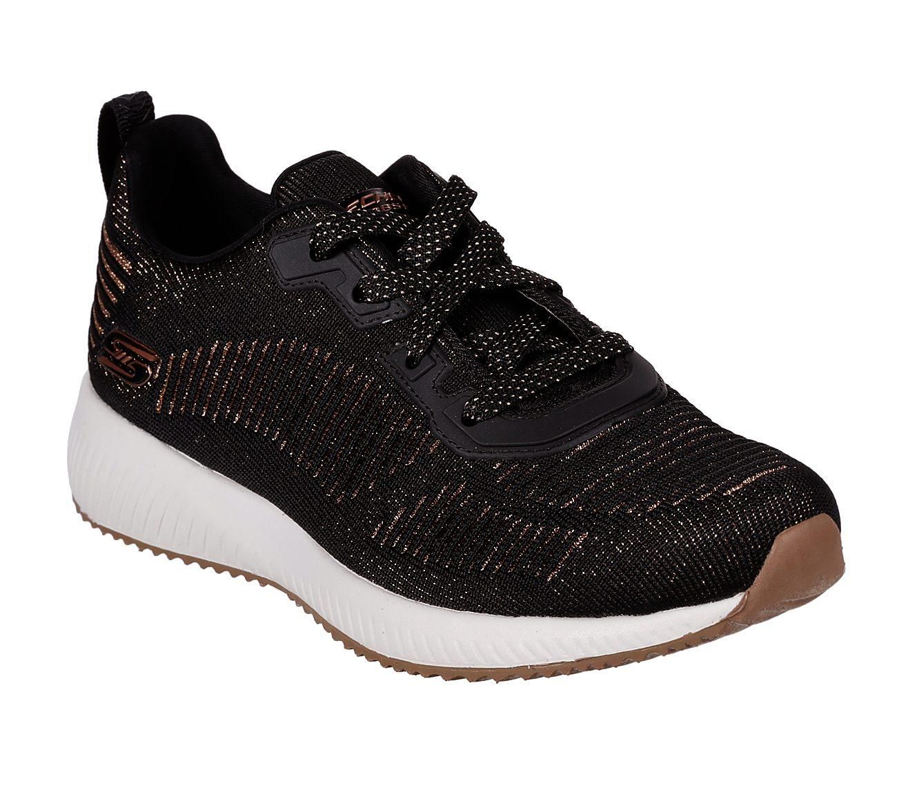 SKECHERS WOMEN&#39;S GLAM LEAGUE BLK ALTHLETIC SHOES, Size: 9(US)