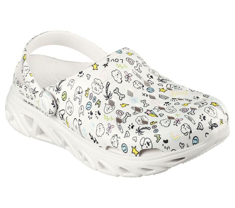 SKECHERS WOMEN&#39;S GLIDE STEP DOODLE DREAMS SANDAL, Size: 9(US)