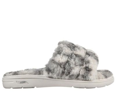 SKECHERS WOMEN'S GO LOUNGE: ARCH FIT LOUNGE - FURRREAL SLIPPER