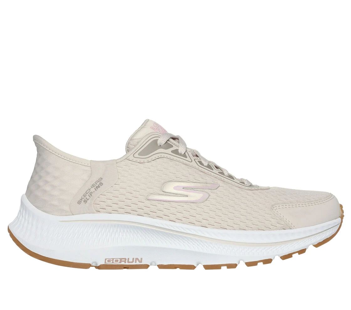 SKECHERS WOMEN&#39;S GO RUN CONSISTENT 2.0 NATURAL CASUAL SHOES, Size: 7(US)