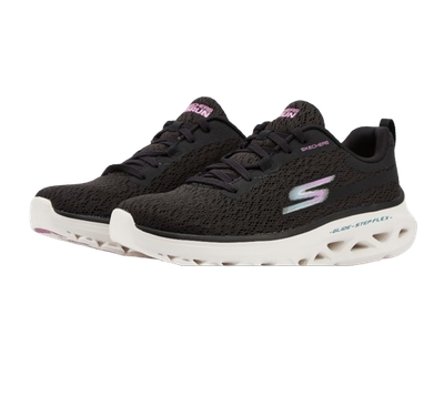 SKECHERS WOMEN&#39;S GO RUN GLIDE-STEP FLEX BKW CASUAL SHOES