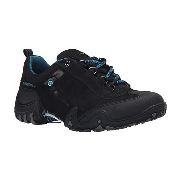 ALLROUNDER BY MEPHISTO WOMEN&#39;S FINA TEX BLK/BLUE ATHLETIC SHOE, Size: 6(US)