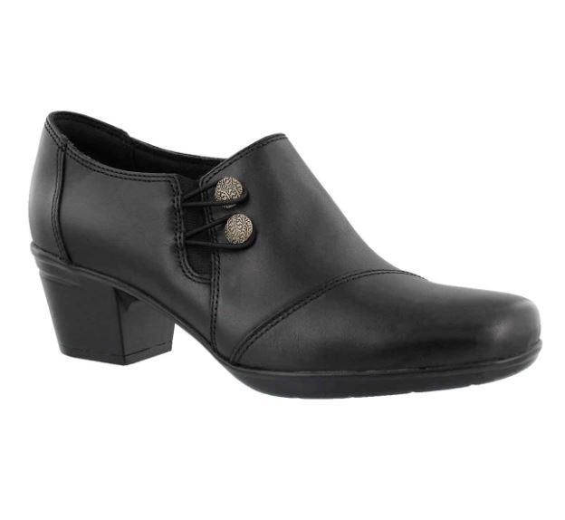 CLARKS WOMEN&#39;S DRESS SHOE EMSLIE WARREN BLK