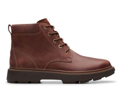 CLARKS MEN'S CASUAL BOOT DEMPSEY TOP BROWN