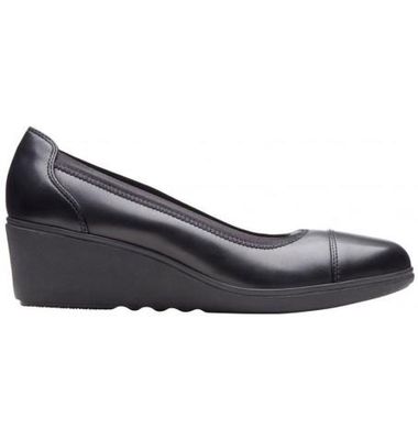 CLARKS WOMEN'S DRESS SHOE UN TALLARA LIZ BLACK