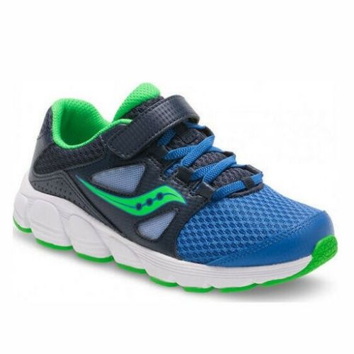 SAUCONY - SCARPE BAMBINI PICCOLI BABY JAZZ HOOK & LOOP GRIGIO/BLUE