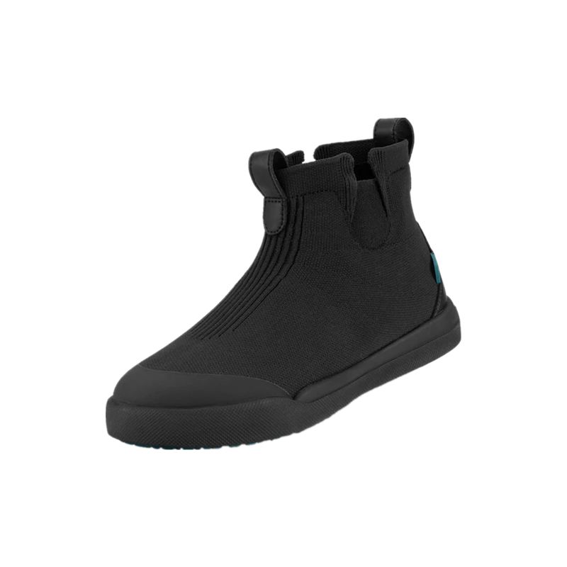 VESSI KIDS WEEKEND CHELSEA SNEAKER ASPHALT BLACK ON BLACK