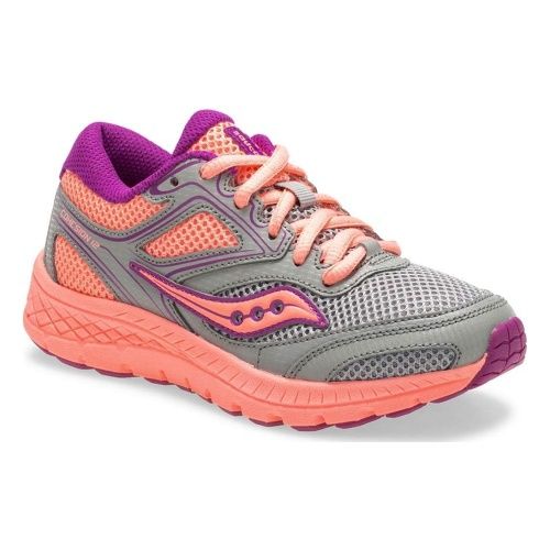 SAUCONY GIRL&#39;S RUNNER S-COHESION 12 GRY/COR