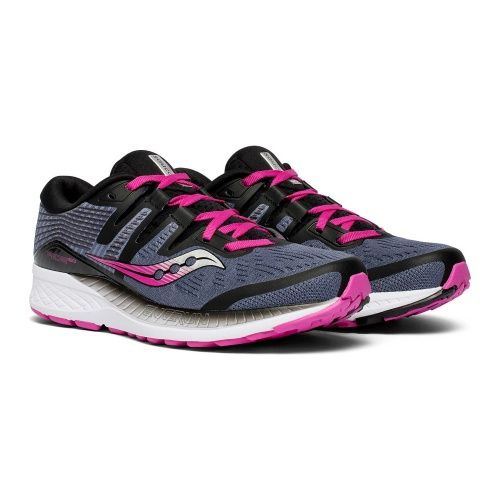 SAUCONY WOMEN&#39;S RIDE ISO PURPLE ATHLETIC SHOE