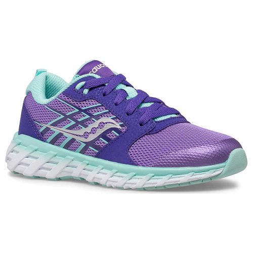 SAUCONY GIRL&#39;S WIND 2.0 LACE SNEAKER