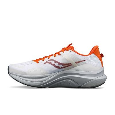 SAUCONY MEN'S TEMPUS  WHITE/PEPPER ATHLETIC SHOE
