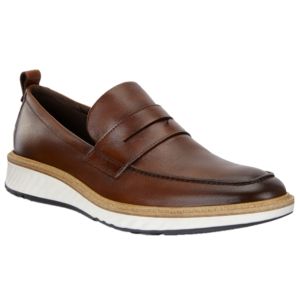 ECCO MEN&#39;S ST.1 HYBRID DRESS SHOE COGNAC