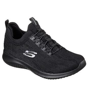 SKECHERS WOMEN'S ULTRA FLEX BRIGHT HORIZON BLK CASUAL SHOES