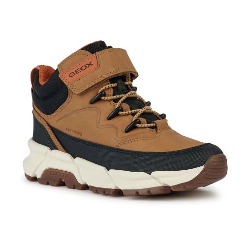 GEOX BOY&#39;S FLEXYPER PLUS ABX CASUAL BOOT BRN, Size: 41 Kid(EU)
