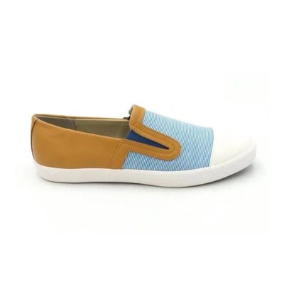 GEOX WOMEN'S CANVAS GIYO BLUE CASUAL SHOE